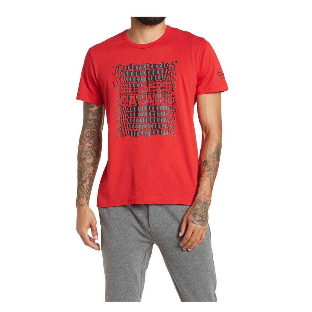 New CAVALLI CLASS Red Logo Tee